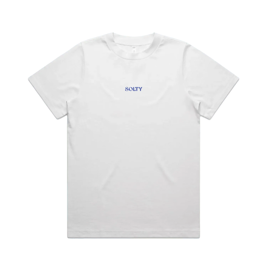 White front flat lay