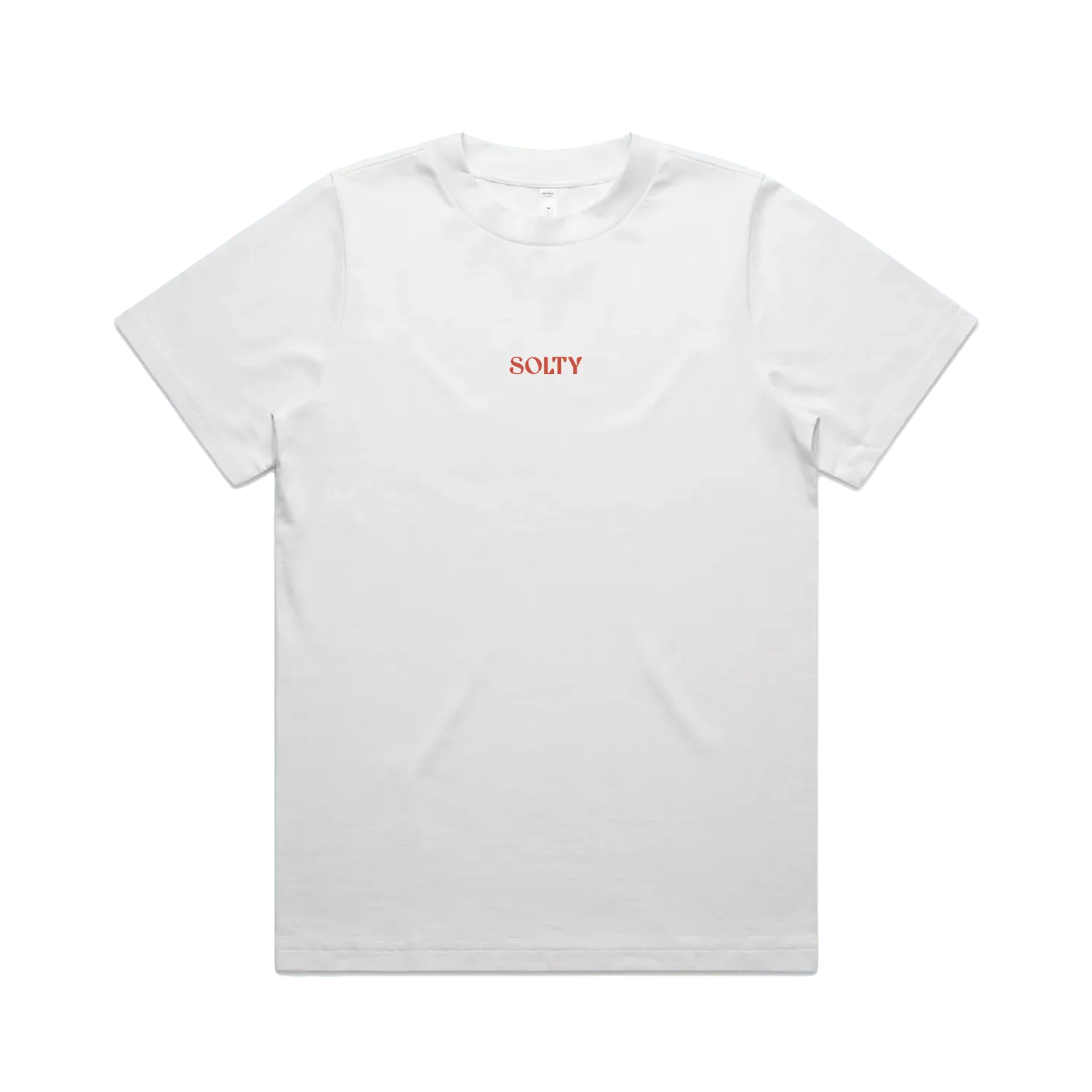 White front flat lay