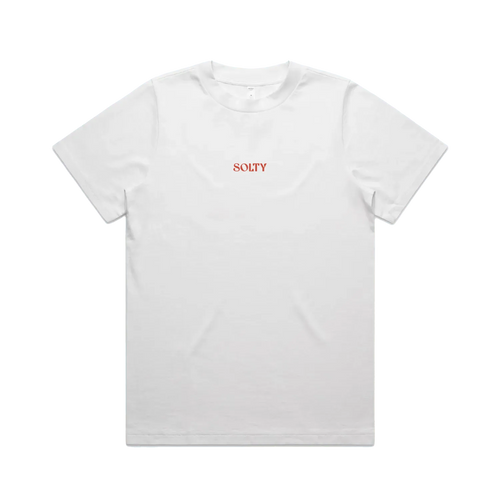 White front flat lay