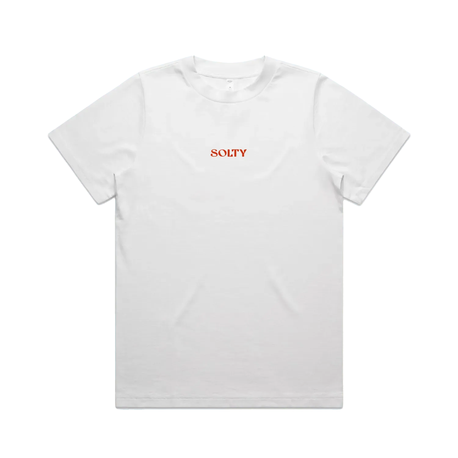 White front flat lay